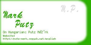 mark putz business card